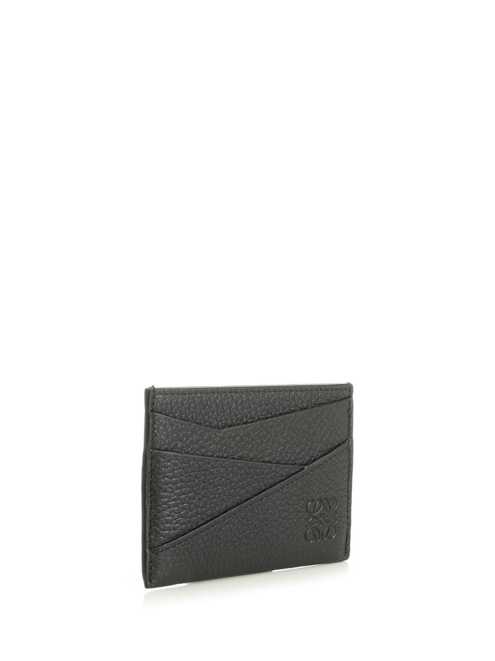 Loewe Puzzle Edge Plain Cardholder Wallets - Black | 547c7a2f42c02b3b070952aef6f42af721776c8c