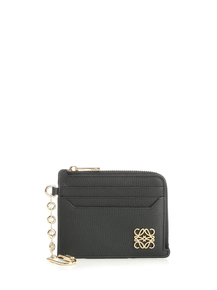 Loewe Anagram Square Card Holder Wallets - Black | e1f6b013a701638354a56a4c241f6a190a66b8af
