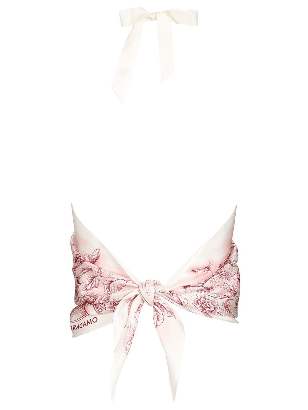 Ferragamo Top Foulard With Ethnic Print Tops - Rose | 5fe73fae60cc42ddb93d3aad19f1b12add83d21c