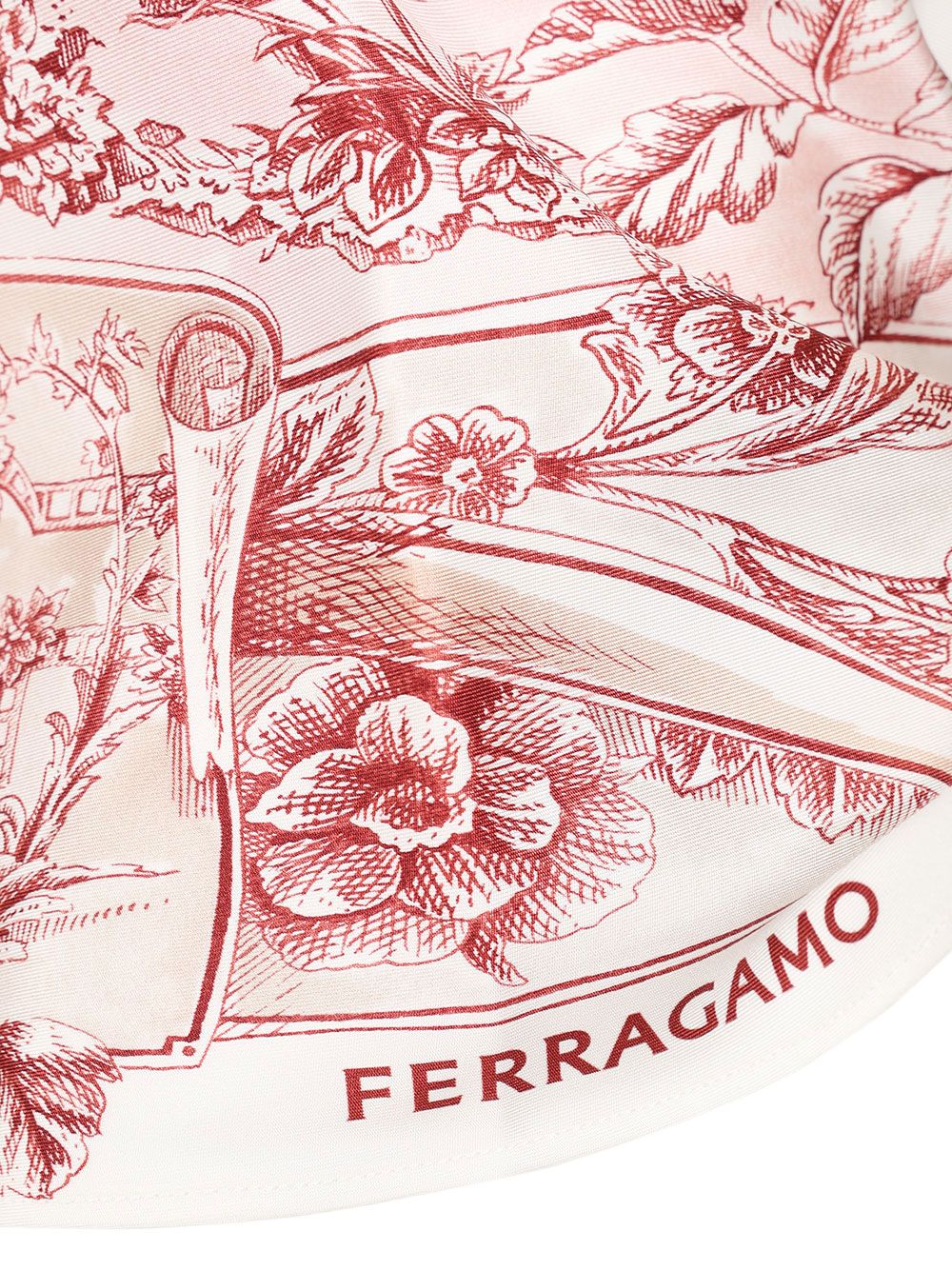 Ferragamo Top Foulard With Ethnic Print Tops - Rose | 3082cdf6e760d4808ee2d9885920d9032f5a3cdd