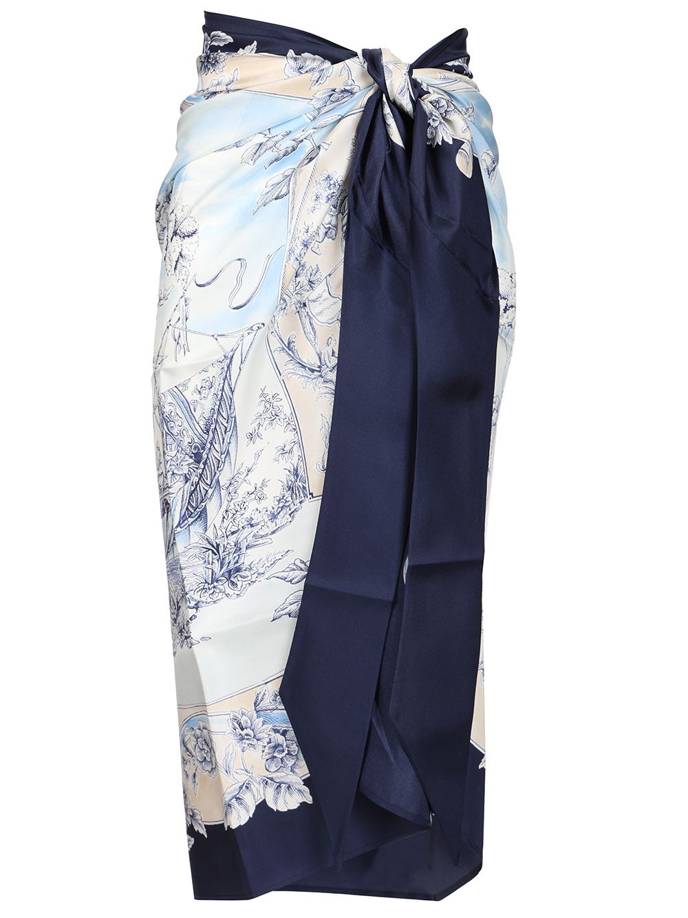 Pareo Pergamena Print Skirts Light Blue
