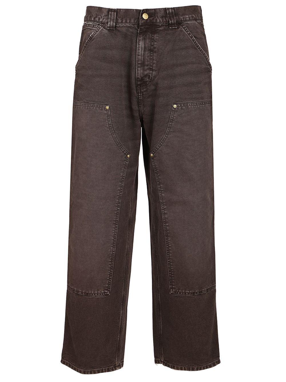 Carhartt Wip Double Knee Pants Trousers - Brown | 6288256c387f5a6d1535bb823d8baa94d47a17ab