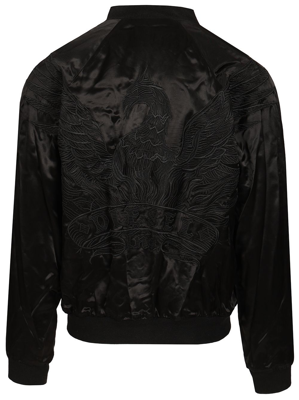 Diesel Reversible Satin Bomber Jacket Jackets - Black | ec3b1250ea56569dcb4957b01e76a9e36c82edae