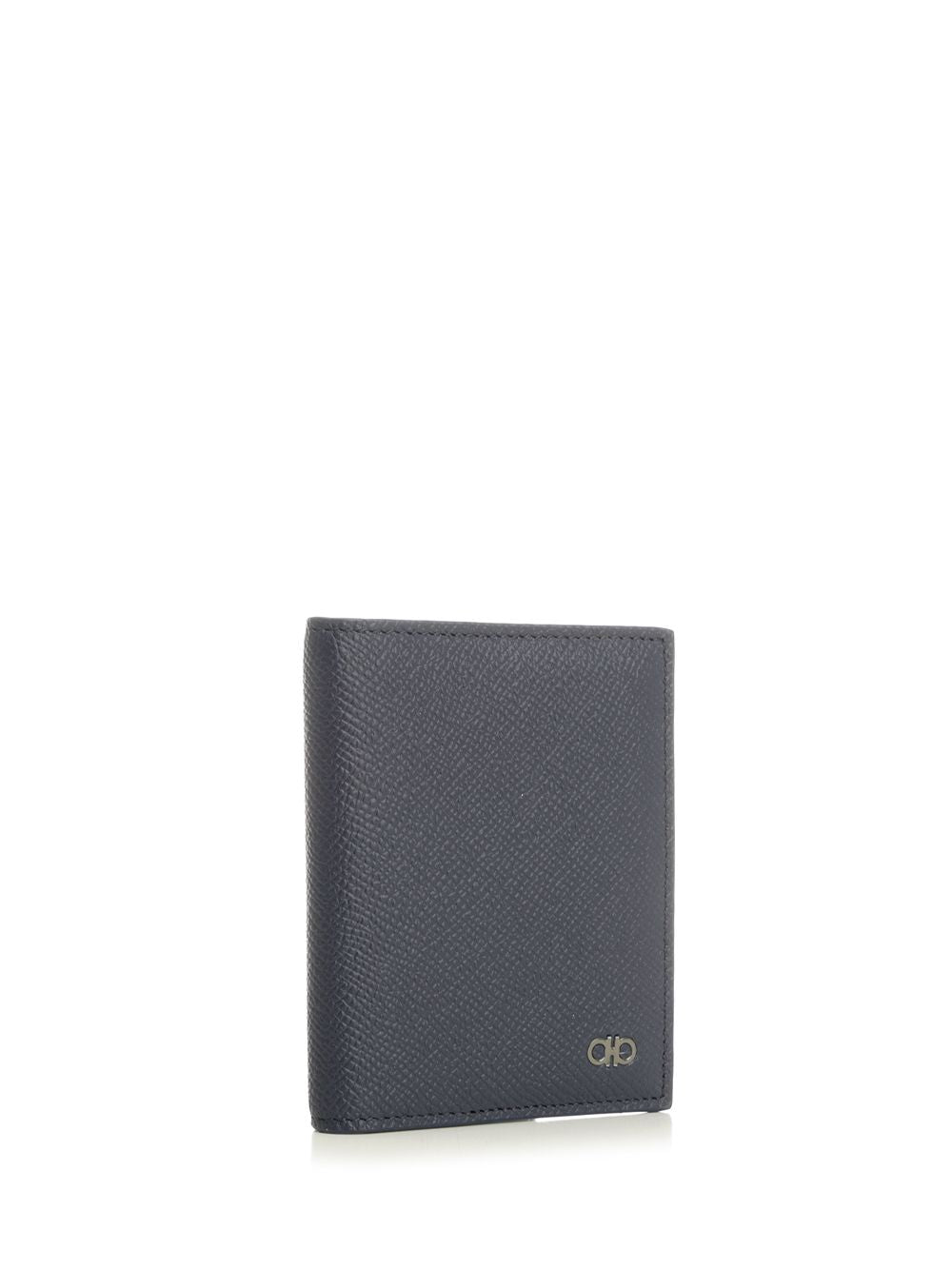Ferragamo Gancini Credit Card Holder Wallets - Blue | 422b883a1bdd7744a2ae6907797ed5973e02bffb