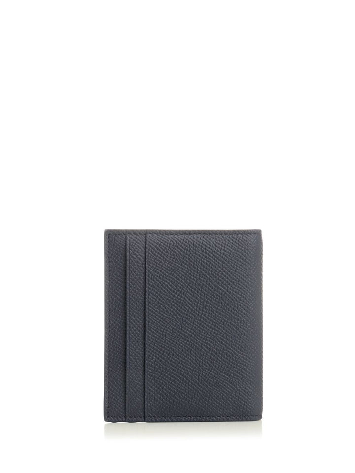 Ferragamo Gancini Credit Card Holder Wallets - Blue | b8652f446d9ca76b56745b666f35121f2849c991