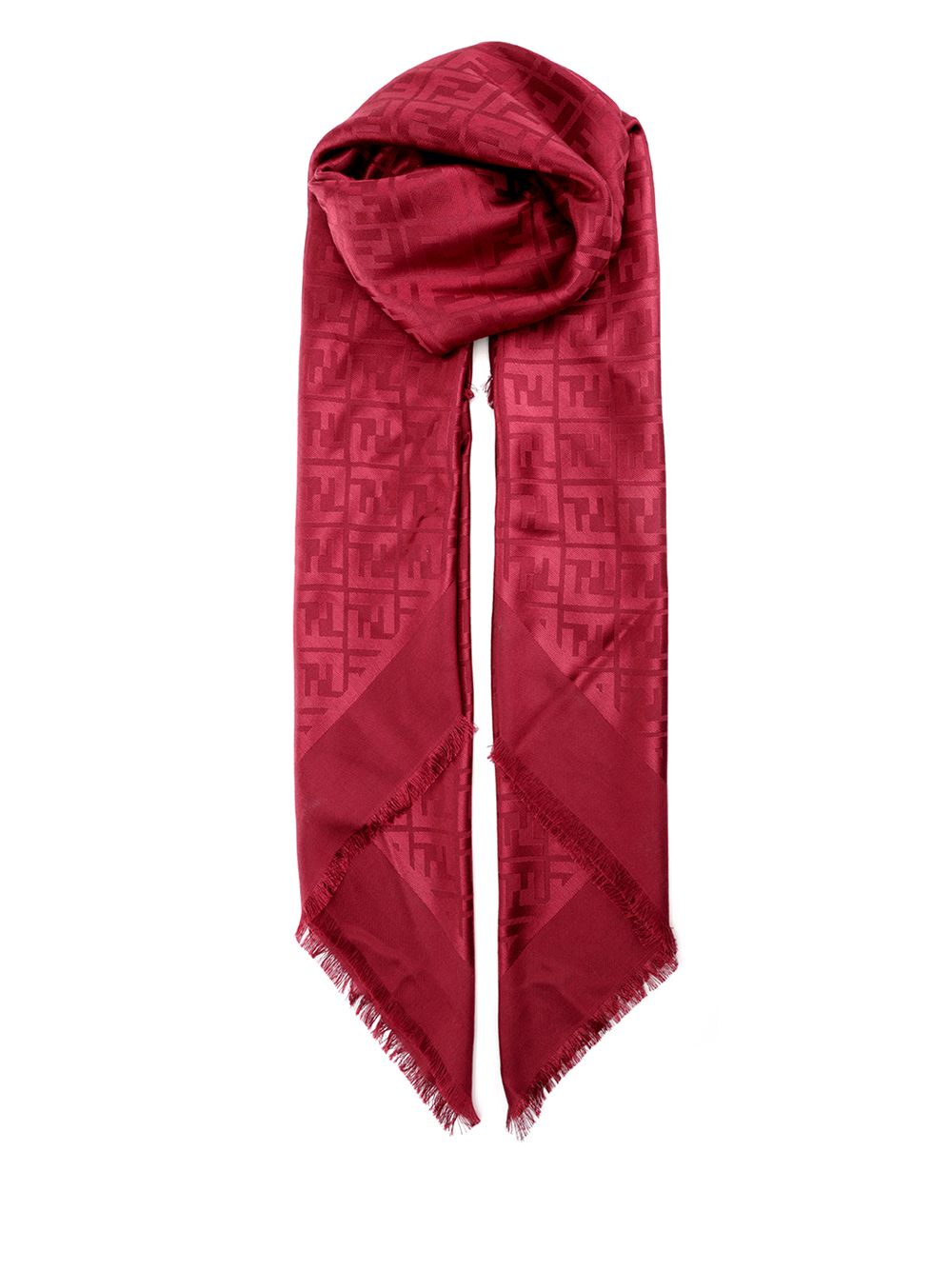 Fendi Ff Shawl Scarves And Foulards - Bordeaux | 092fc62ca56dc68d65d1b36bd66b7b4b32290c89