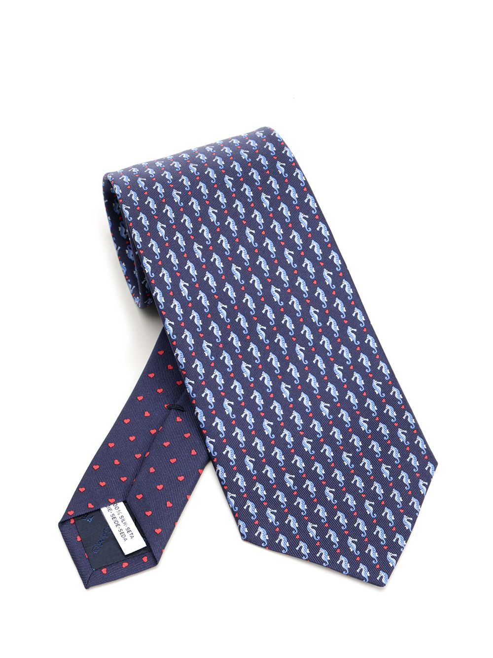 Ferragamo Seahorse Ties And Bow Ties - Blue | 5f0ae49fc0d4e8c30f328a05bf78db1d2998fdbb