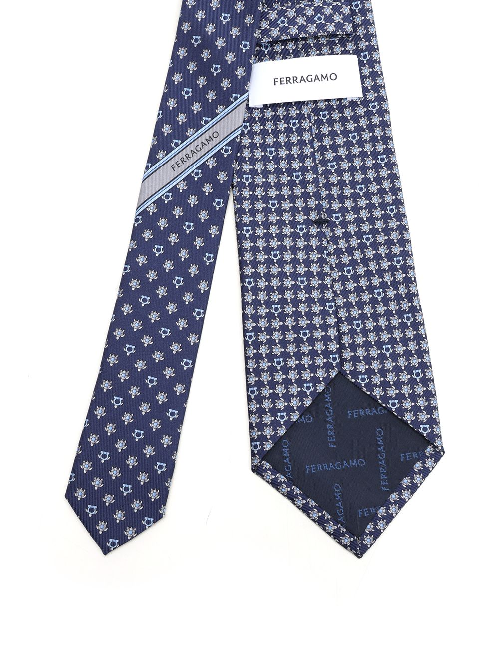 Ferragamo Turtle Print Tie Ties And Bow Ties - Blue | ef3ef7c4732ed1be2dab306fd2f1b3a7c3375610