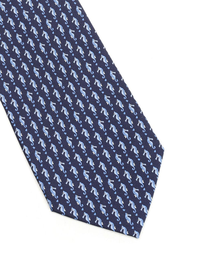Ferragamo Seahorse Ties And Bow Ties - Blue | c002b2a9945d1ed451b76f88ad381f3b33ebcf38