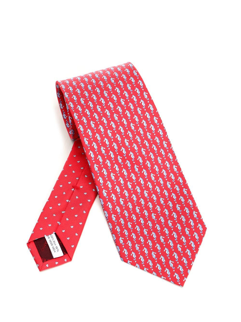 Ferragamo Seahorse Ties And Bow Ties - Red | 8686fcfaf2ed83e39ebe45984cb93b0e8f266eeb