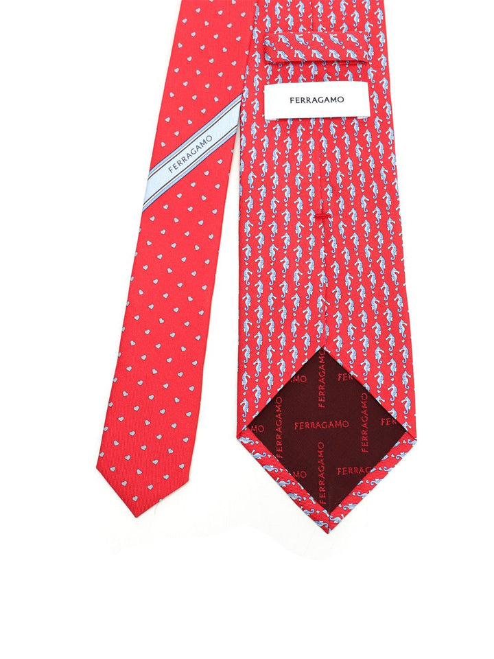 Ferragamo Seahorse Ties And Bow Ties - Red | 2b747cb74108f72cdabf7b70fcc4dab607973c5a