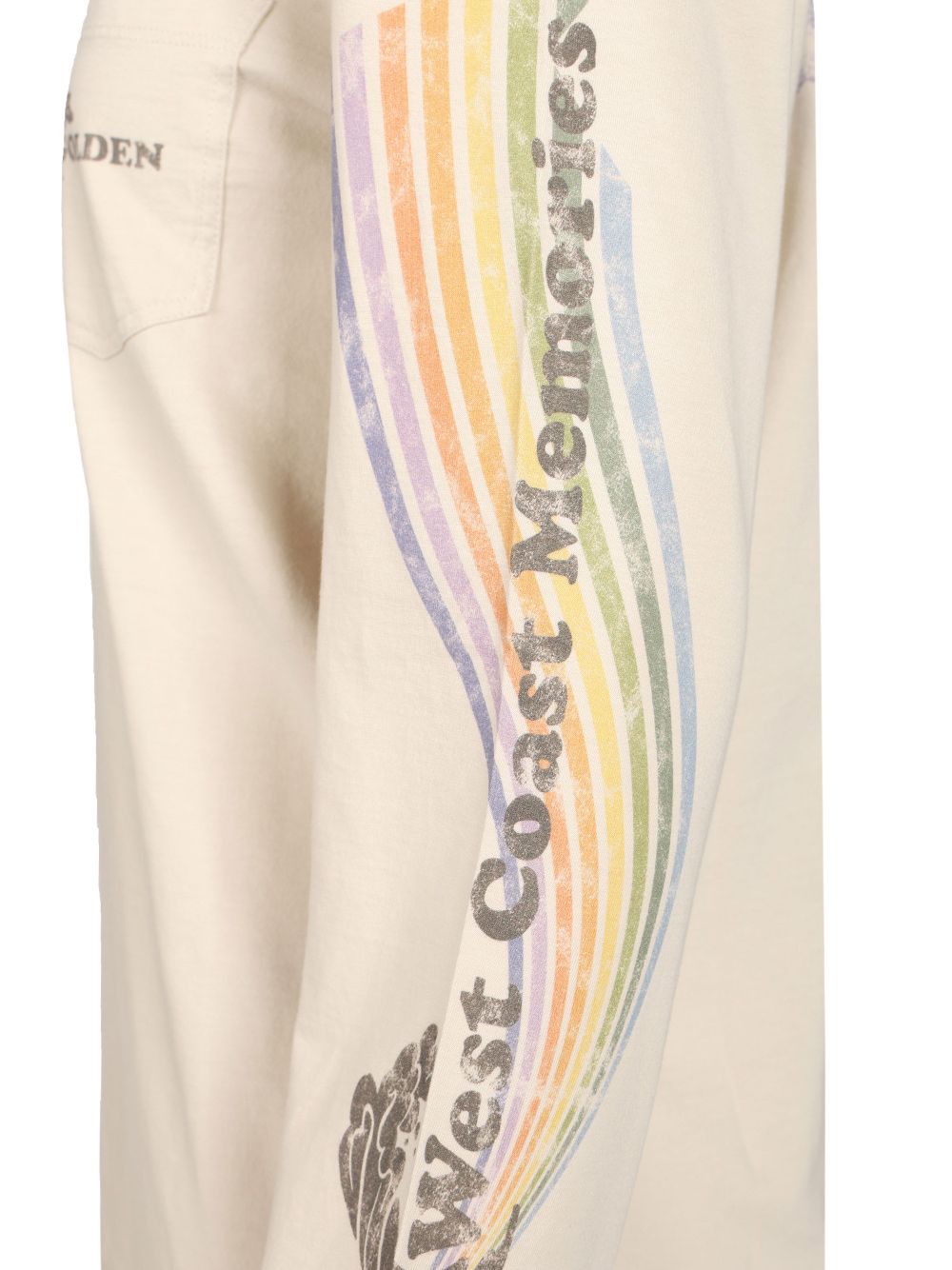 Golden Goose Deluxe Brand Sweatshirt With Print Sweatshirts - Beige | 4bcfcbf3b3a18574b27ceb864e4d18cde326b83a