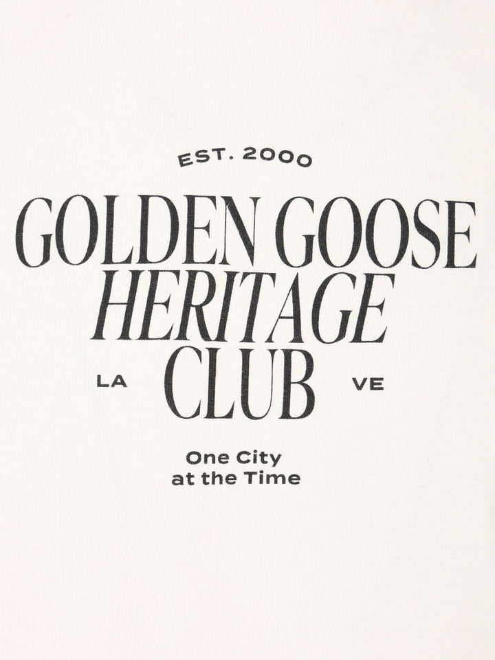 Golden Goose Deluxe Brand Journey T-Shirt - White | 64b3c28367f7cb22b703b8a6ef4913a5d4f2c404