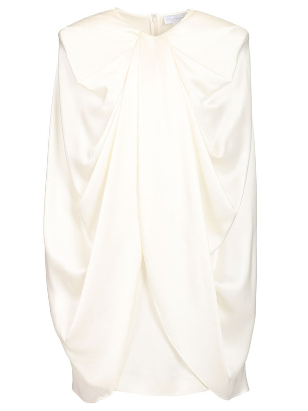 Cape Mini Dress Dresses White