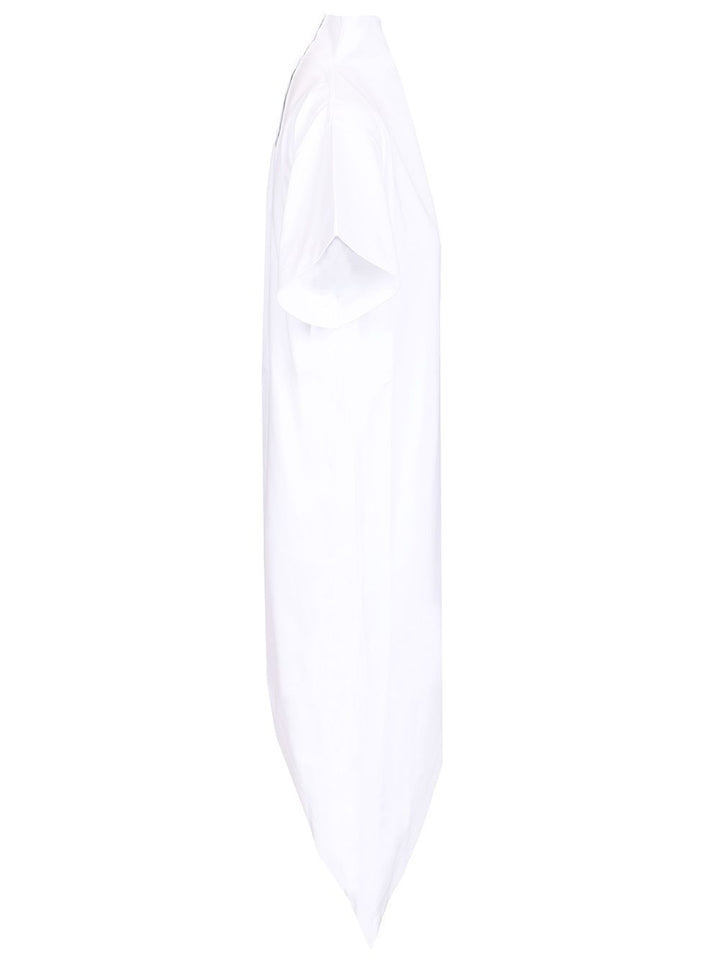 AlaÏA Triangle Tshirt Cotton Jersey T-Shirt - White | c95609da305475af2cac709ce740fe30f0081550