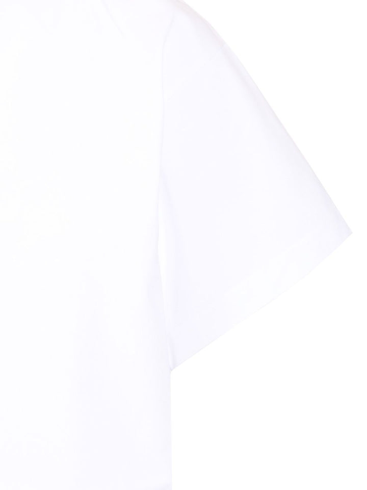 AlaÏA Triangle Tshirt Cotton Jersey T-Shirt - White | 1468323cc41989c6a0fffa83ed4a5efcc76f2235