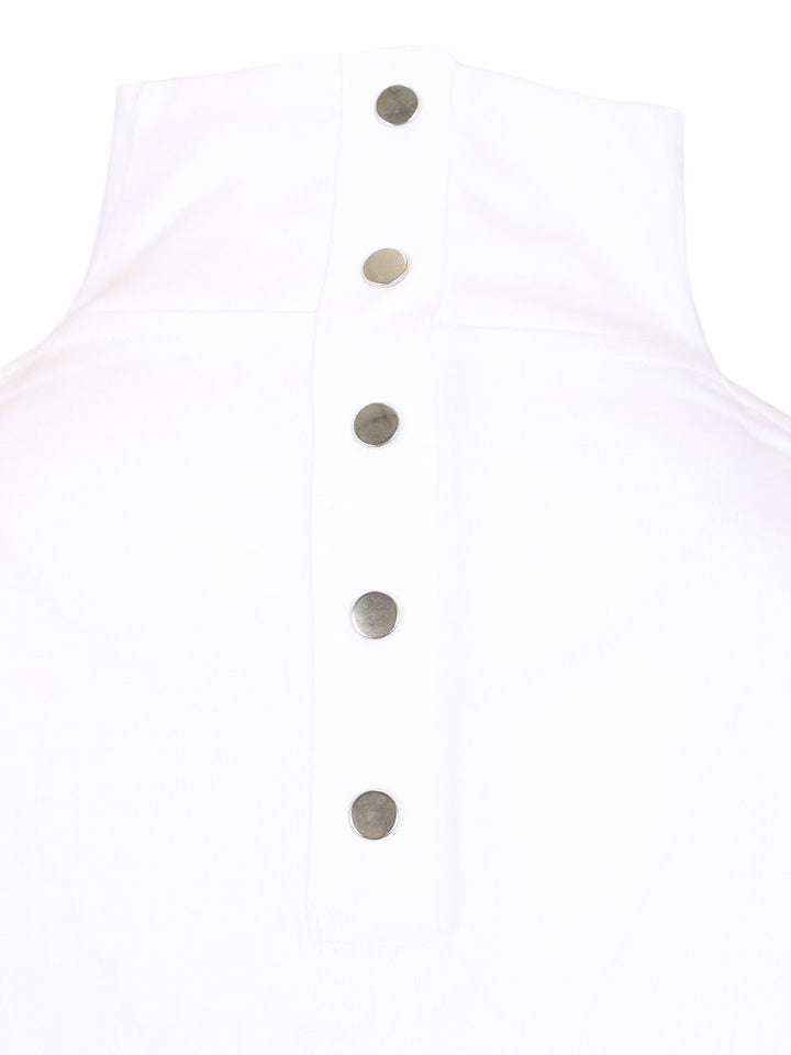 AlaÏA Triangle Tshirt Cotton Jersey T-Shirt - White | d7c3decde72ed952b8d98b99b00ce8eef93e57a4