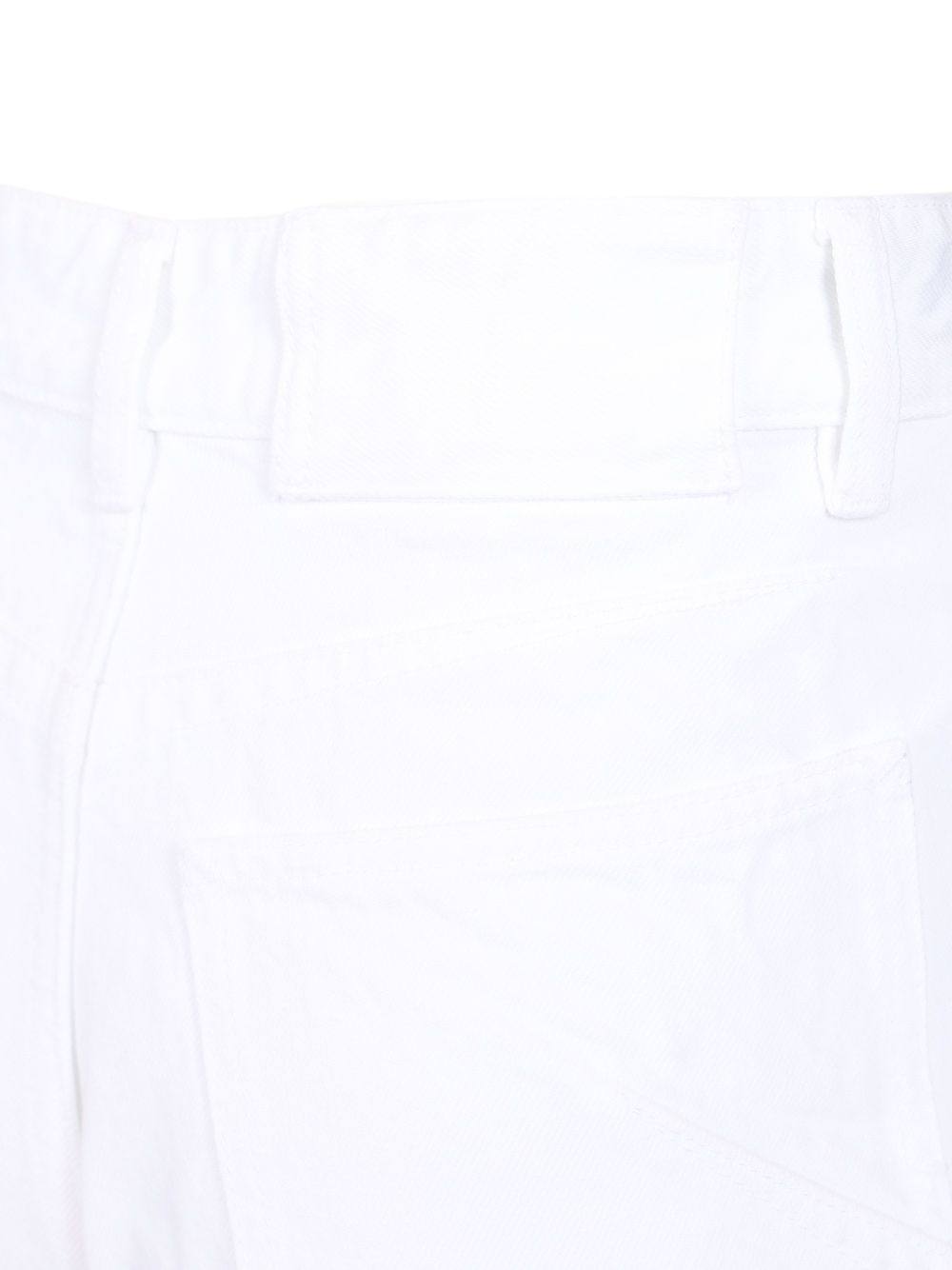 AlaÏA Round Pants Light White Denim Jeans - White | 526ed4a18813c57b3d21a17a9817aef9dd19e552