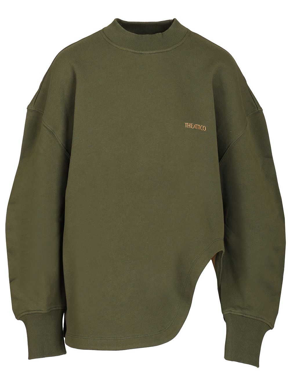 The Attico Sweatshirt With Embroidered Logo Sweatshirts - Green | 063e8303b012b45d90efd0a50db7ec2f202c6447