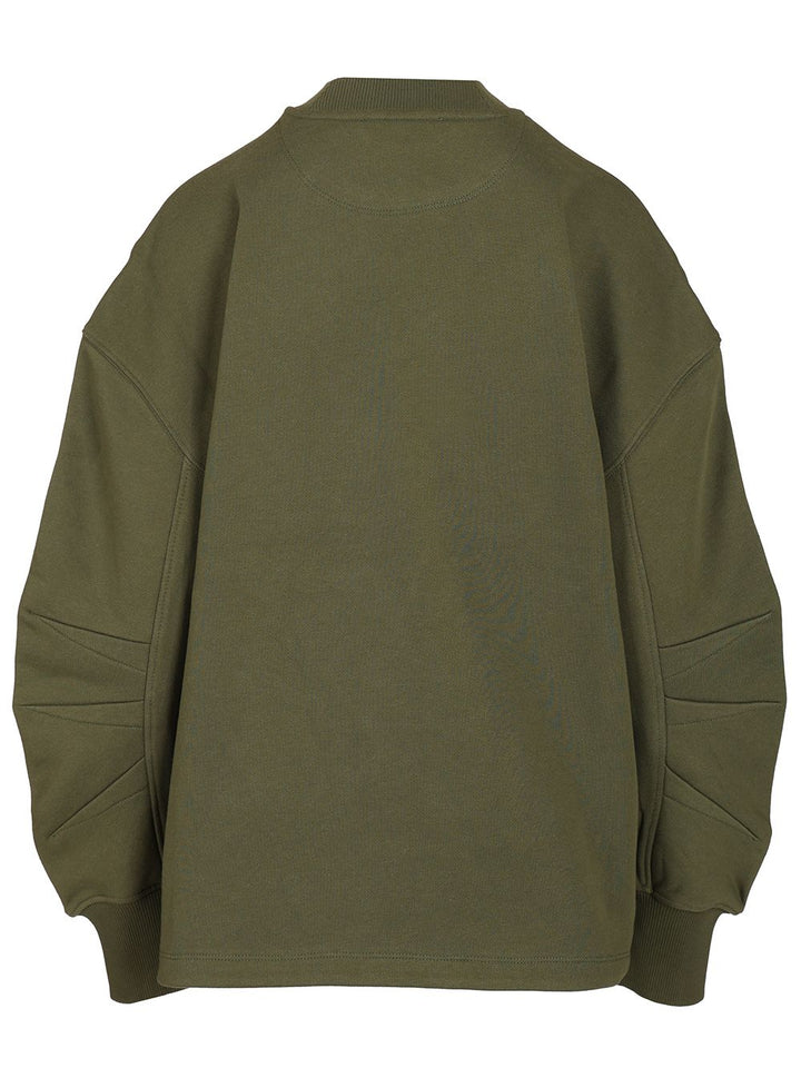The Attico Sweatshirt With Embroidered Logo Sweatshirts - Green | 95df4a15be84a3e4cab36eab00b6d5a073e8021c