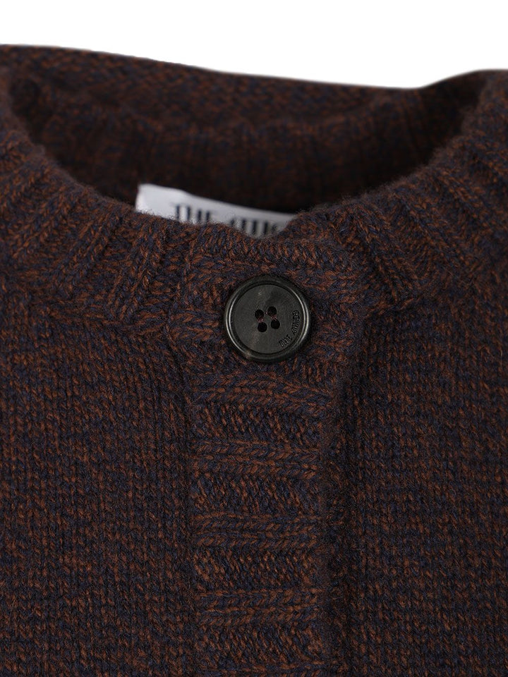 The Attico Cardigan With Draped Details Knitwear - Brown | fb926e436dd1f27cc8ed6b9a6cfbeaf1d1775971