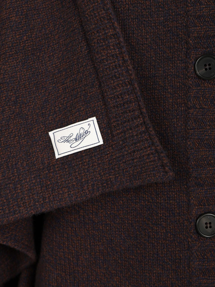 The Attico Cardigan With Draped Details Knitwear - Brown | fff998076662aef6782634bff4a46bf2d4eedcb2