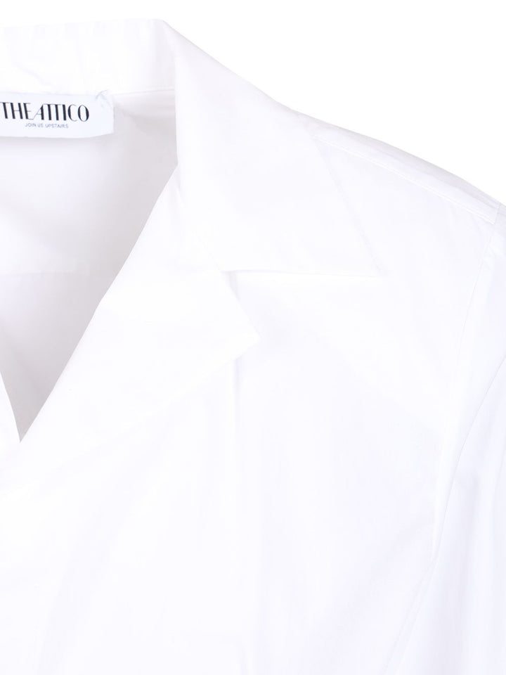 The Attico Cotton Poplin Shirt Shirts - White | 0ed2ec7d242b5b033313f322669a0496fcf9d7af
