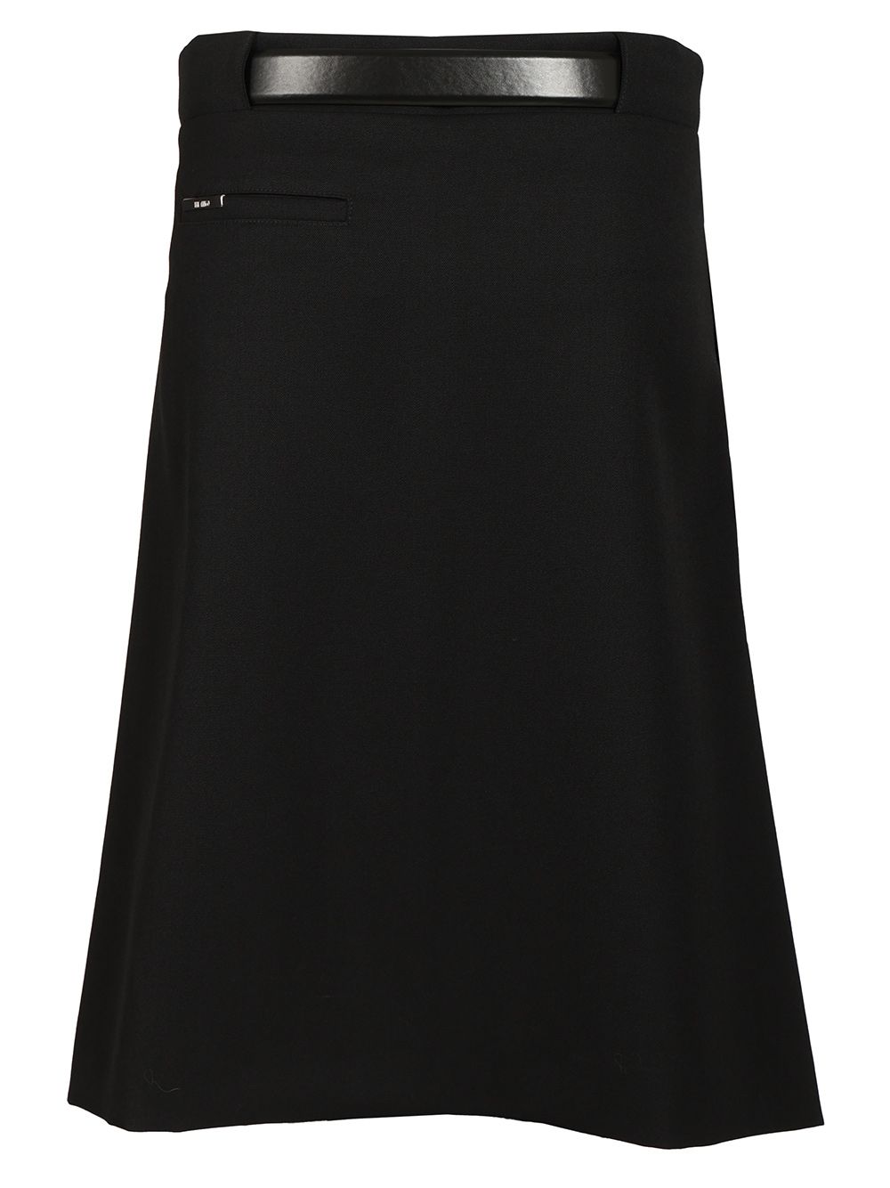 The Attico Midi Skirt Wool Gabardine Skirts - Black | 91bfa3503c3edf0475c04a5a59742eb9bc93e042