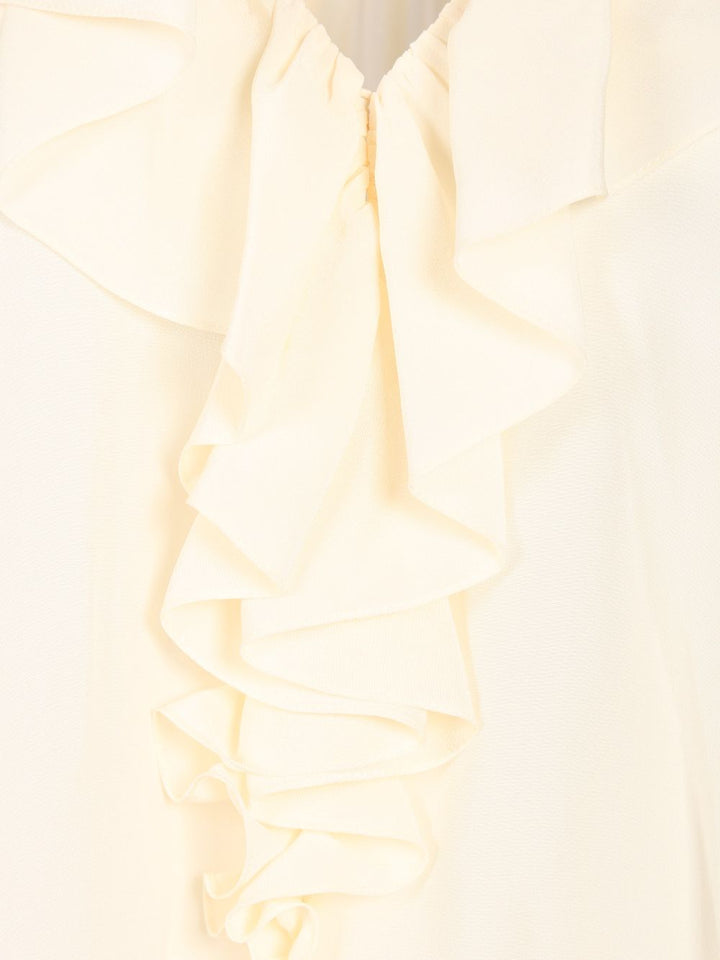 Chloe' Long-Sleeved Shirt Knitwear - White | 1f2724729f13cd376c59227f9c4b639498386f25