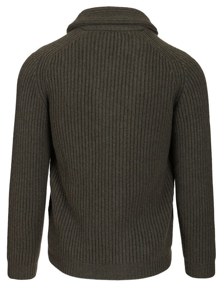 Fedeli Shawl Cardigan Knitwear - Green | a259c91f721e3e8c415fd34cbe3e9aed32c43177