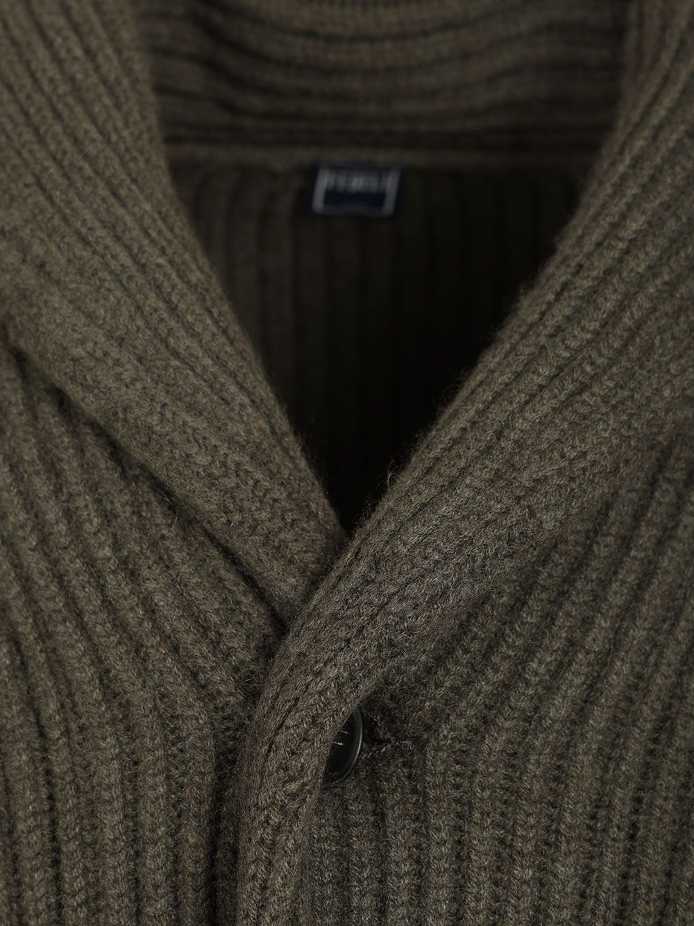 Fedeli Shawl Cardigan Knitwear - Green | 8c8c1b2324f57bb476fbf2c1e15026d74da93f59