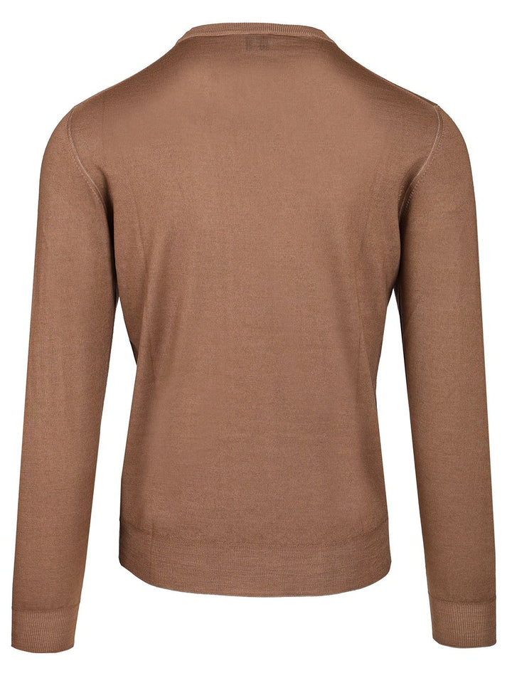 Fedeli Giro Fissato Al Sale 100 Merinos Knitwear - Brown | 6ddf1859b93bdee24485025569879dec1a222dac