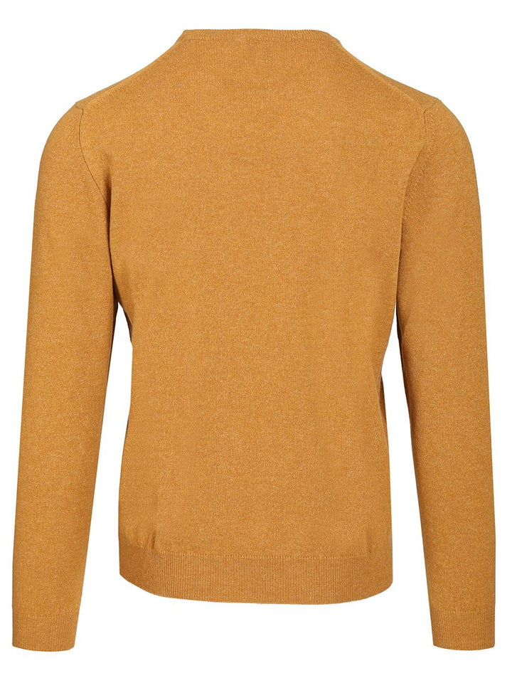 Fedeli Giro Slim 100 Cachemire Knitwear - Yellow | 961365588bddf4662c6e7e5f8a59dfb2681225f3