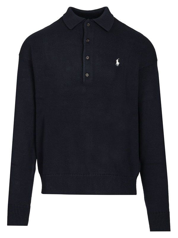 Polo Sweater Knitwear Blue