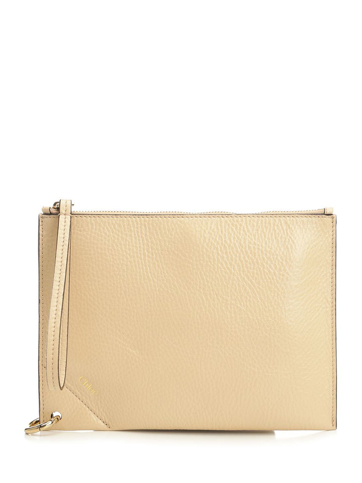Chloe' Chloé Spin Small leather goods - Beige | cc0238e5f67bb281ece5a85b5817f1780f87e568