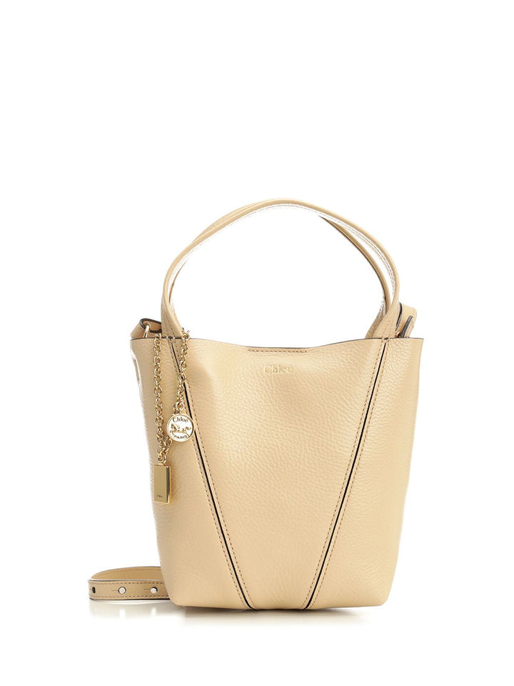 Chloe' Chloé Spin Shoulder Bags - Beige | a1cea9e8d86dcf2a6bbda36855b37835e6faa45c