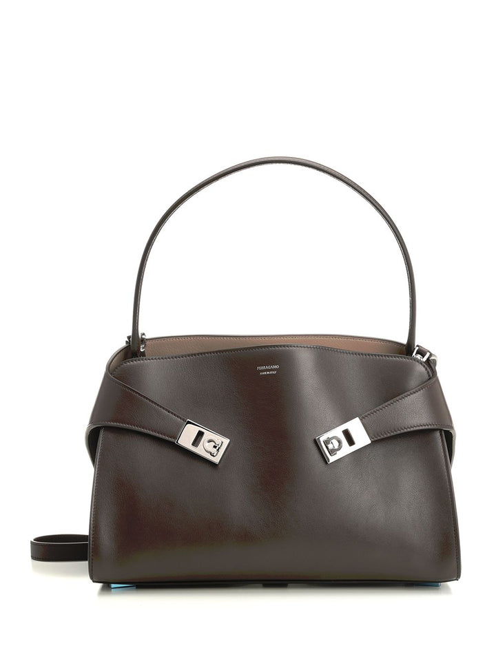 Ferragamo Hug Soft Shoulder Bags - Brown | 8c0fcbbd009bf6baa17854a68df41f814e153ee0