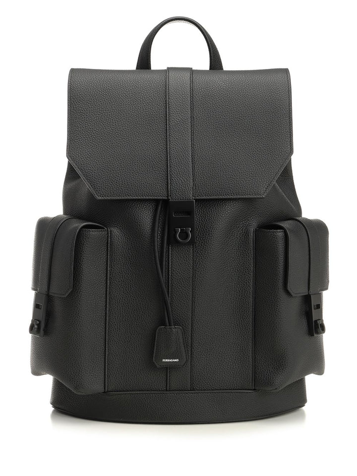 Ferragamo Hug Backpacks & Travels - Black | 87f91c82385473c38fd04a45afcbbe1ec3db2a98