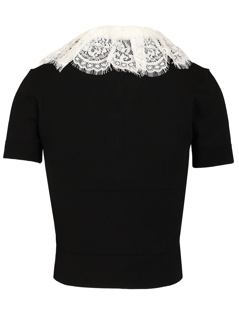 Self-Portrait Knitted Top Knitwear - Black | acb1a075af61413b2a5cadc738525f7a337d91c6