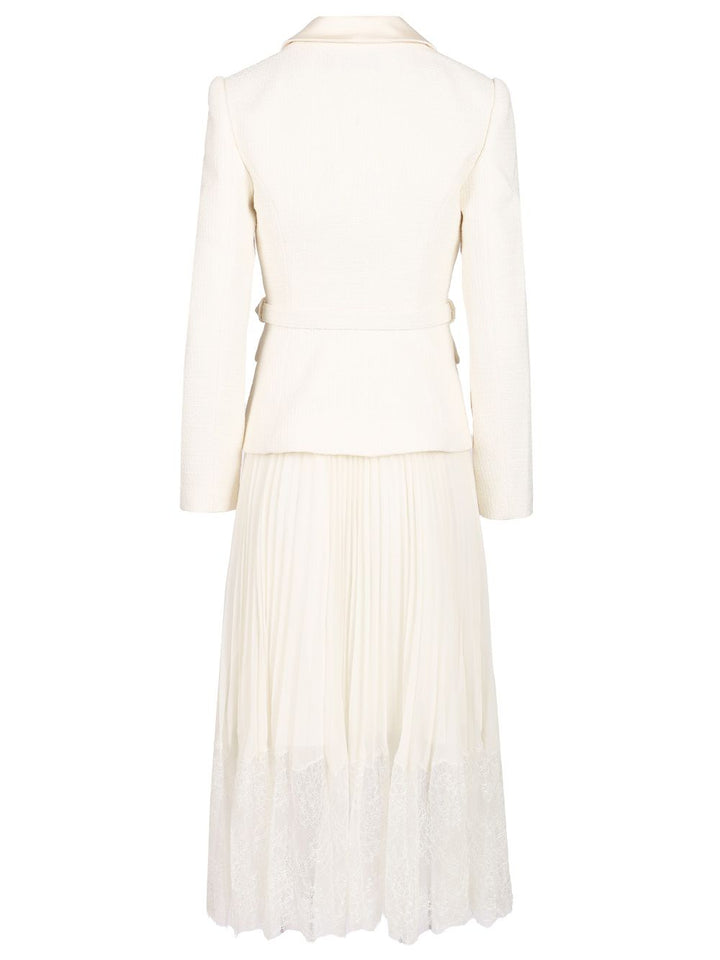 Self-Portrait Midi Dress Dresses - White | 87b288e1f1d90cc1e90d0f1cc91befa1ff960715