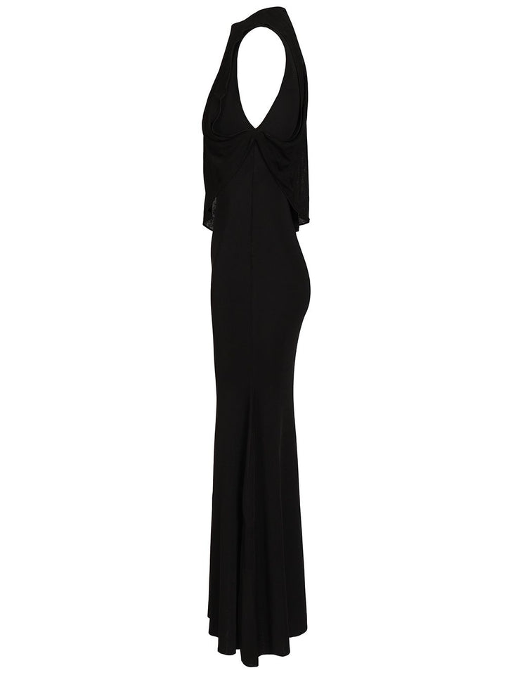 Self-Portrait Long One-Shoulder Dress Dresses - Black | ff4bc8812596e80357a64757dc2926dac3786de8