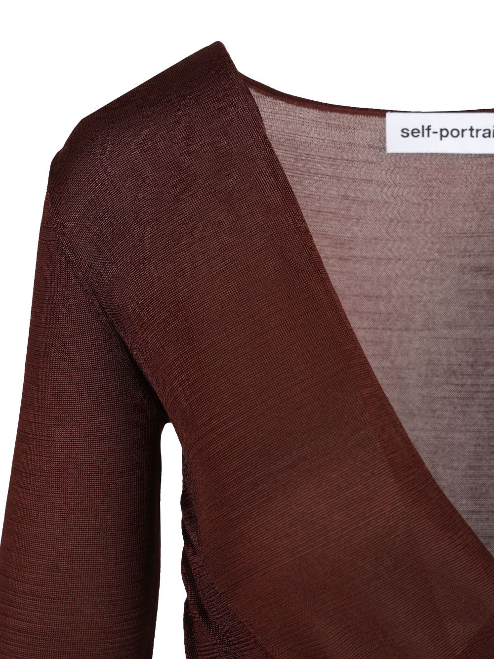 Self-Portrait Knitted Bodysuit Knitwear - Brown | 53ab1974c303962d018fbd8b5d28063672e881df