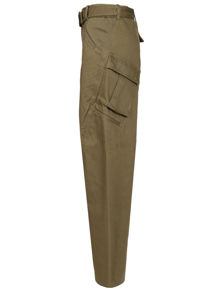 Self-Portrait Cargo Jeans - Green | f4461a89daf4258196fdd3729a0496461695c770