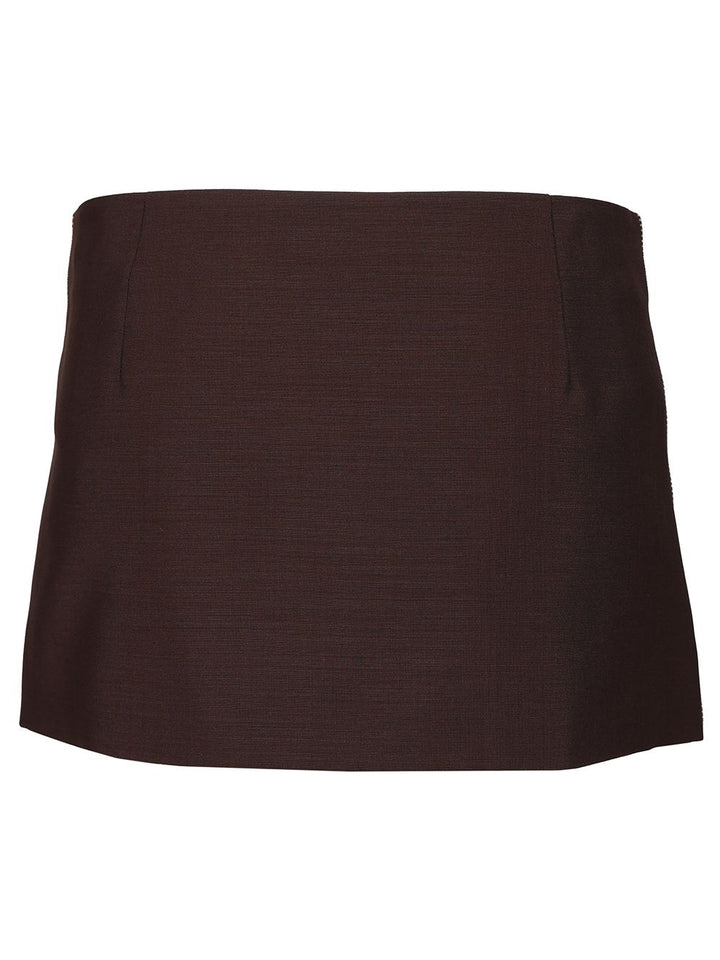Miu Miu Sports Miniskirt Skirts - Brown | 335c90832ce01ec75ea4bb0f4ea7dce49acdc03e