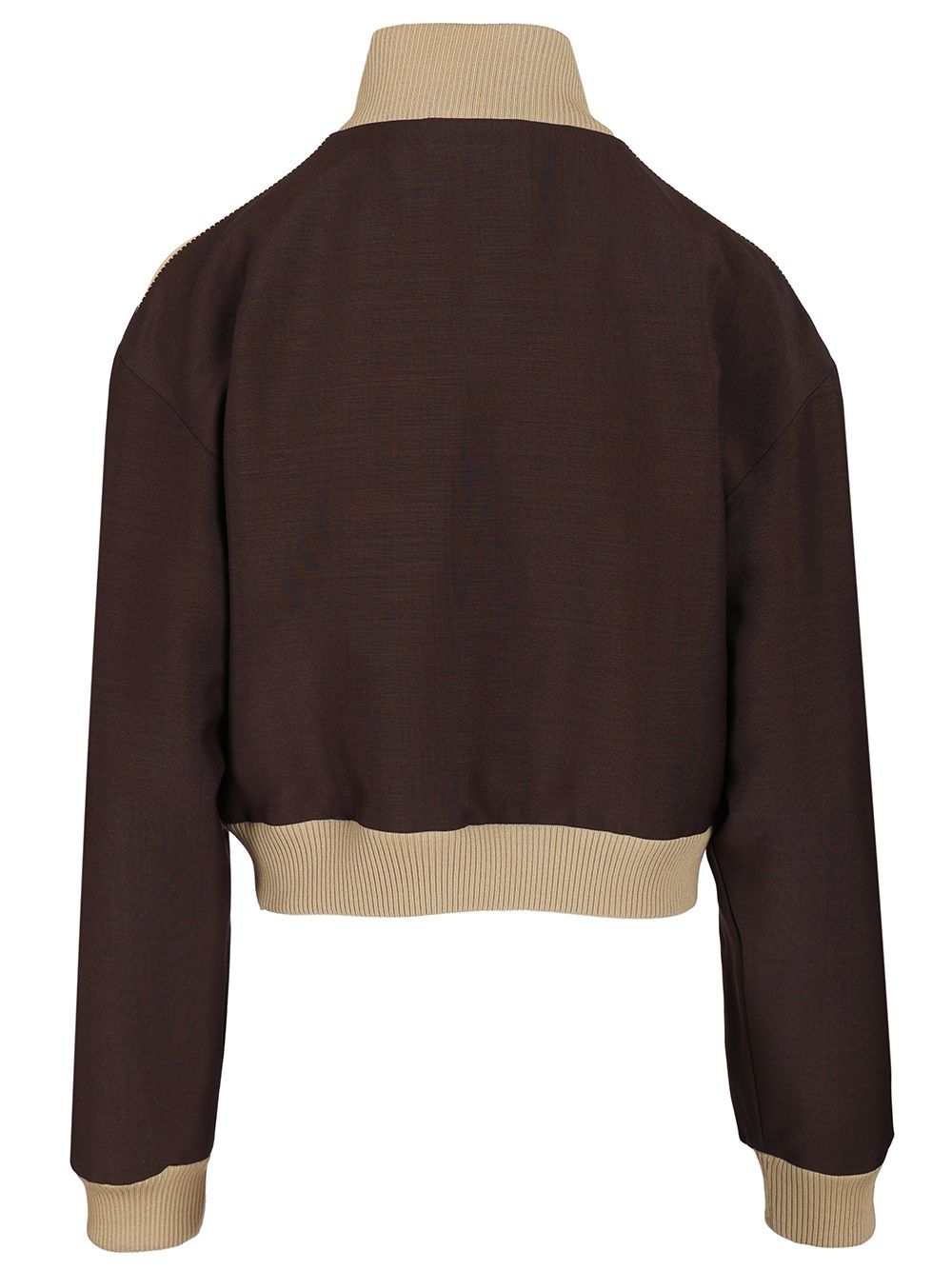 Miu Miu Blouson In Kid Mohair Jackets - Brown | 126456ce3eb34de7cc2e79bd4a08a06b9dac0f0c