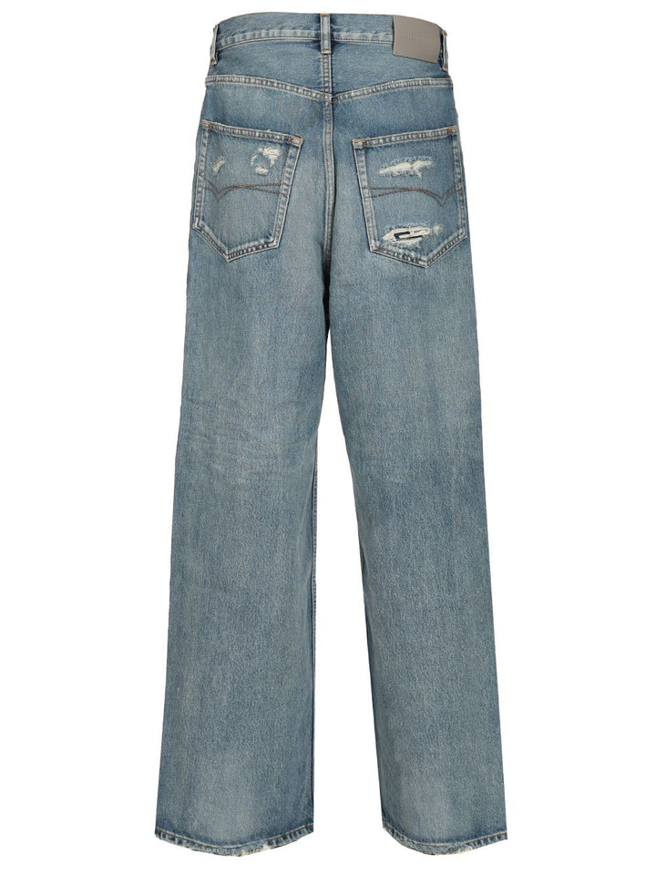 Balenciaga Baggy Jean Jeans - Blue | df39b3c05d764767b17459f602f0a08e6aab2e18