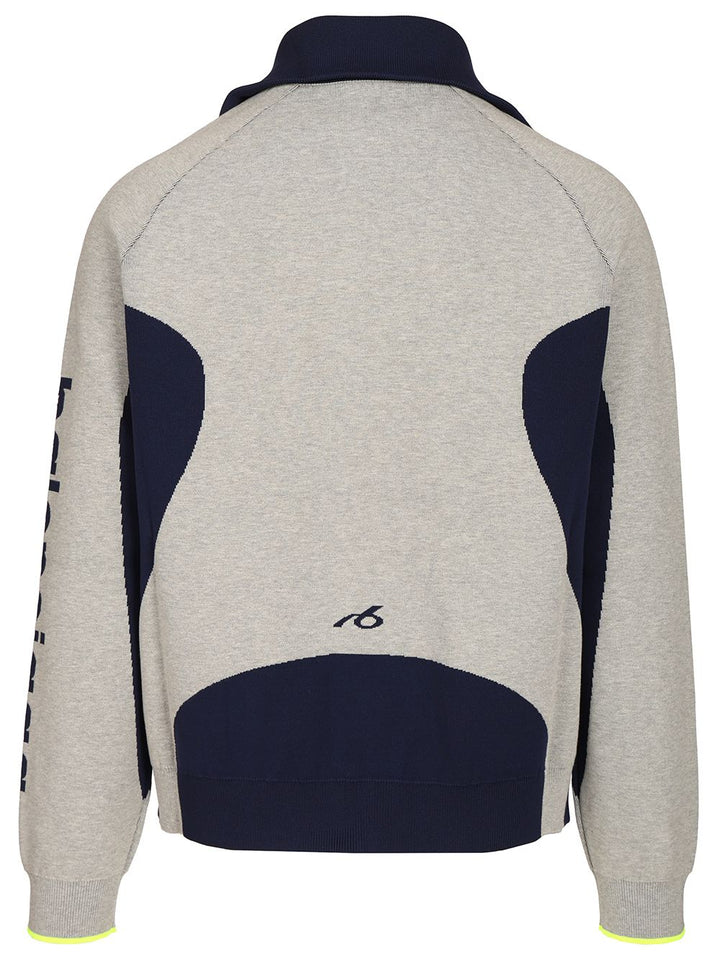 Balenciaga Knitted Cardigan With Zip Bodies Knitwear - Grey | 98a8d0f96c1cea1e165471783d0b87eab9f85770