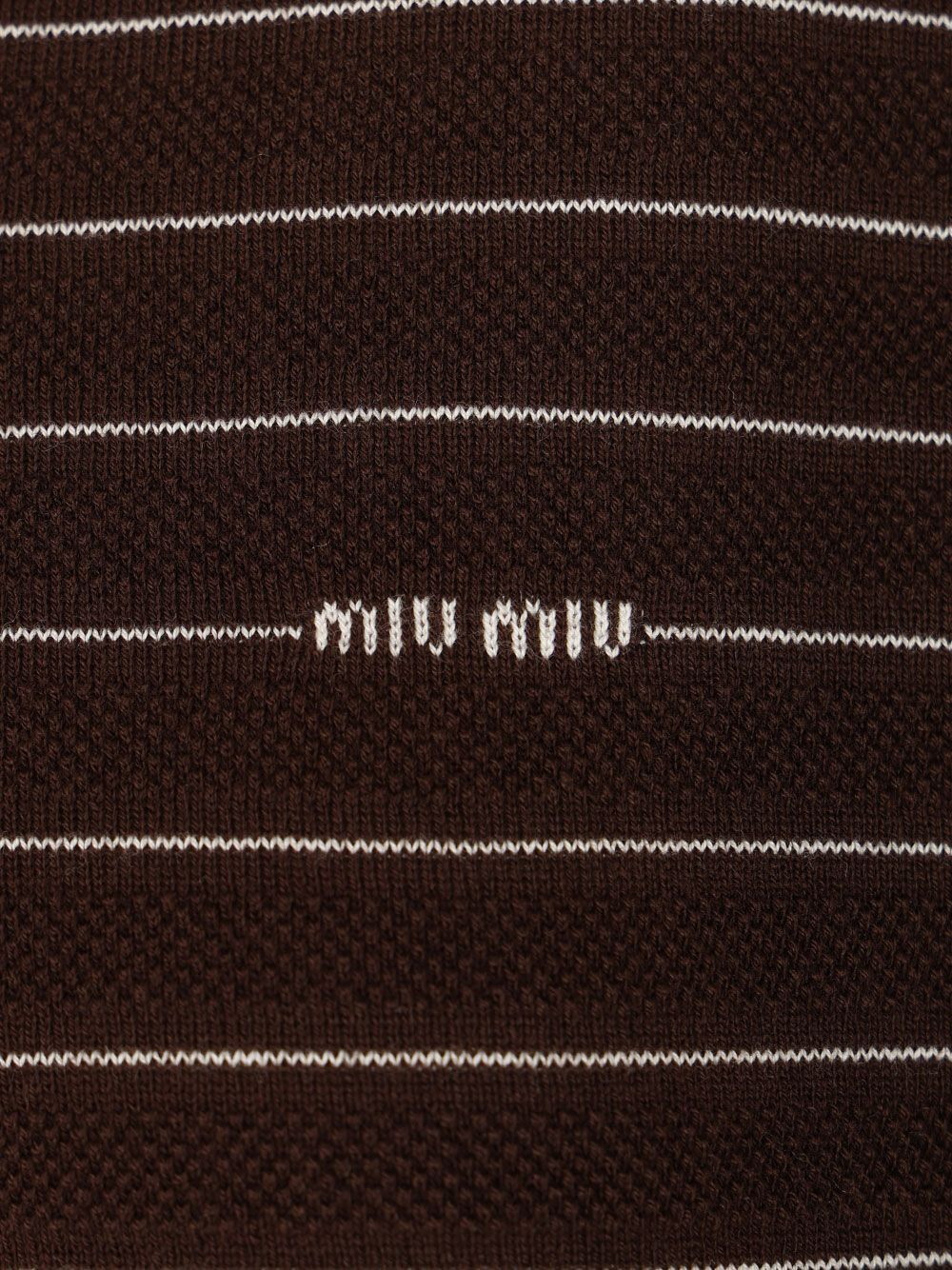 Miu Miu V-Neck Sweater Knitwear - Brown | 896cf143e1511e29887acf5e1aa3cffd73f1ce3e
