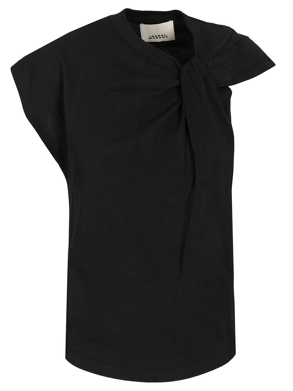 Isabel Marant Nayda  In Cotton Jersey T-Shirt - Black | ea4495518f692e2959e56faace5b68956d4b4781