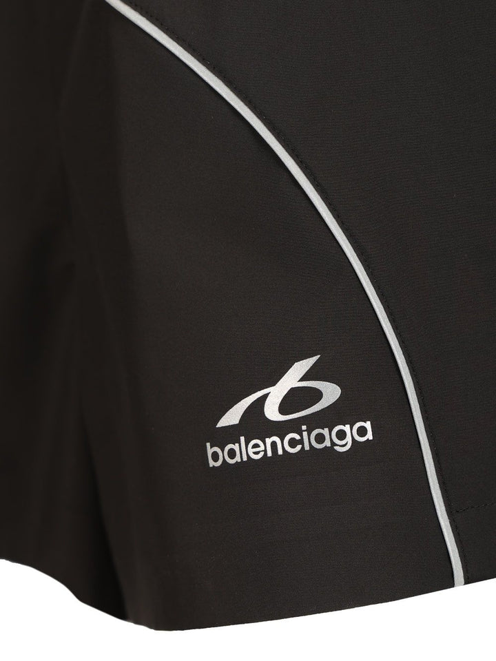 Balenciaga Techwear Sports Shorts Trousers - Black | 07475f0e1946124e5b5102ecc2c9133c6bab65e6